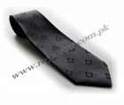 Masonic Necktie (Black) Square & Compas